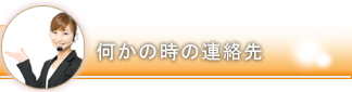 何かのときの連絡先